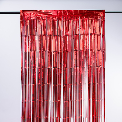 Φεστιβάλ Laser Rain Curtain Wall Mounted Πολυχρωματική διακόσμηση διακοπών PET