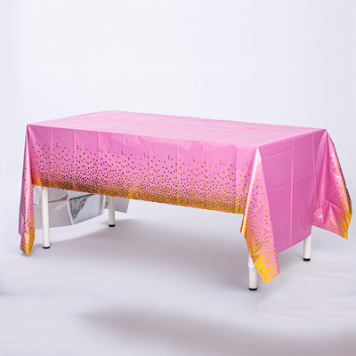 CPP Printed Party Tablecloth Modern Fashion Rectangle Table Cover For Indoor Outdoor Celebrations
